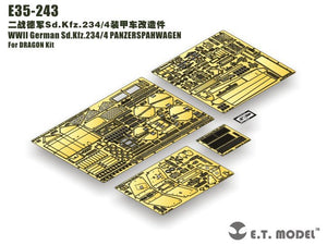 ET Model E35-243 WWII German Sd.Kfz.234/4 PANZERSPAHWAGEN (Pour kit DRAGON) (1/35)