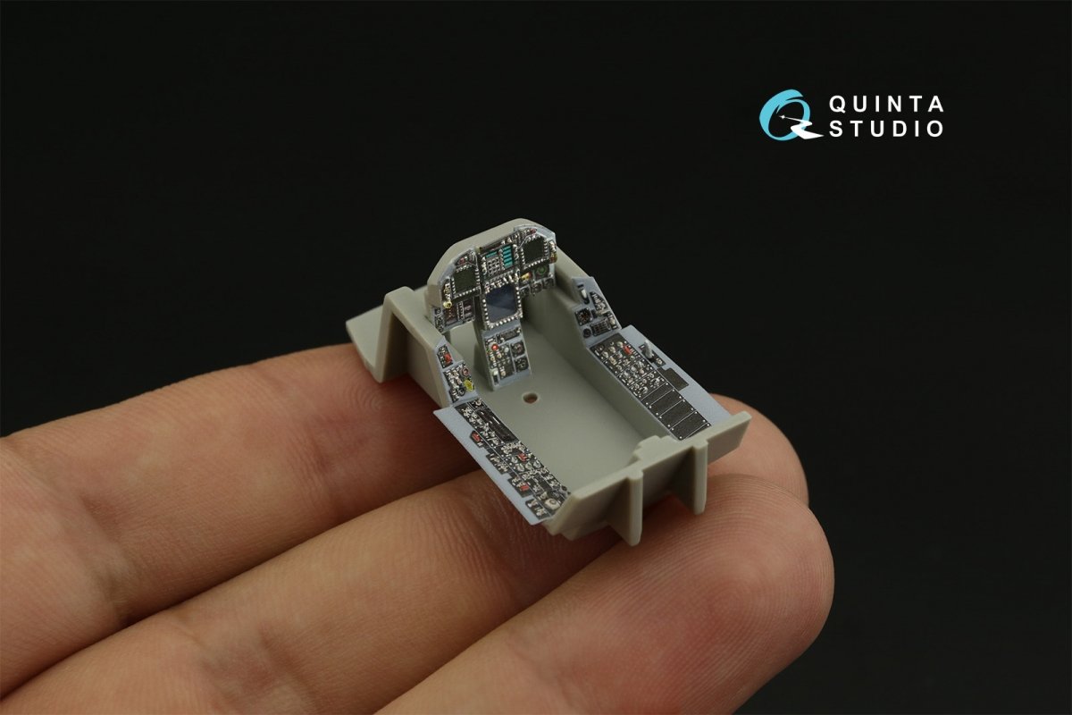 Intérieur imprimé en 3D et coloré sur papier décalcomanie Quinta Studio QDS-48279 F/A-18C (version initiale) (petite version) 1/48 – image 7
