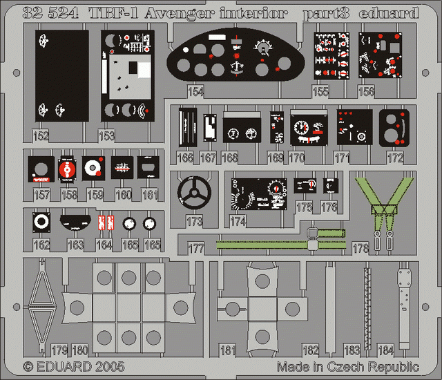 Intérieur du TBF-1 Eduard 32524 au 1/32 TRUMPETER  – Bild 2