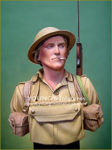 Young Miniatures YM1859 Soldat britannique Bataille d&amp;#39;El Alamein 1942 1/10  – immagine 2