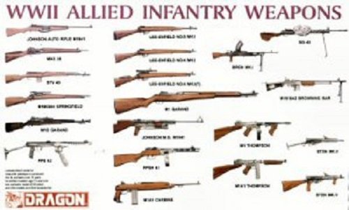 Ensemble d'armes d'infanterie alliée Dragon 3815 de la Seconde Guerre mondiale