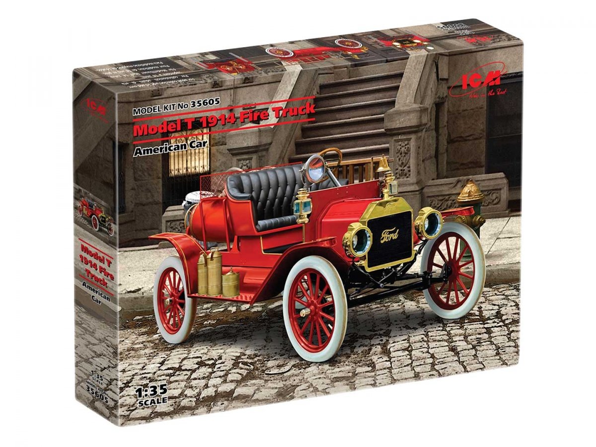 Camion de pompiers ICM 35605 Modèle T 1914, échelle 1/35 – immagine 2