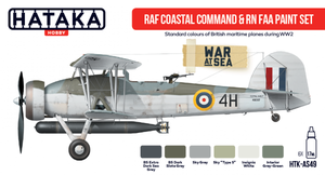 Peinture Hataka HTK-AS49 RAF Coastal Command &amp;amp; RN FAA (6x17ml)