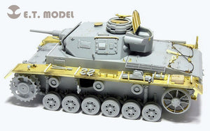 Garde-boue ET Model EA35-010 pour char allemand Pz.Kpfw.III Ausf.HN de la Seconde Guerre mondiale, compatible avec la maquette DRAGON au 1/35