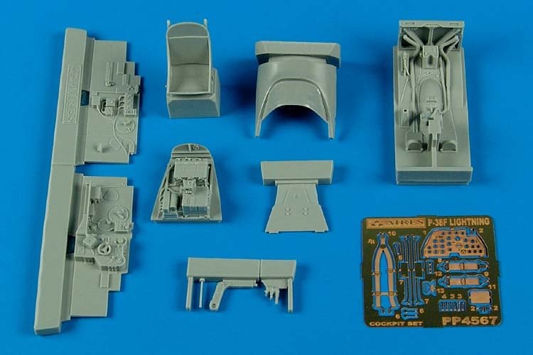 Ensemble cockpit Aires 4567 P-38F Lightning 1/48 Academy