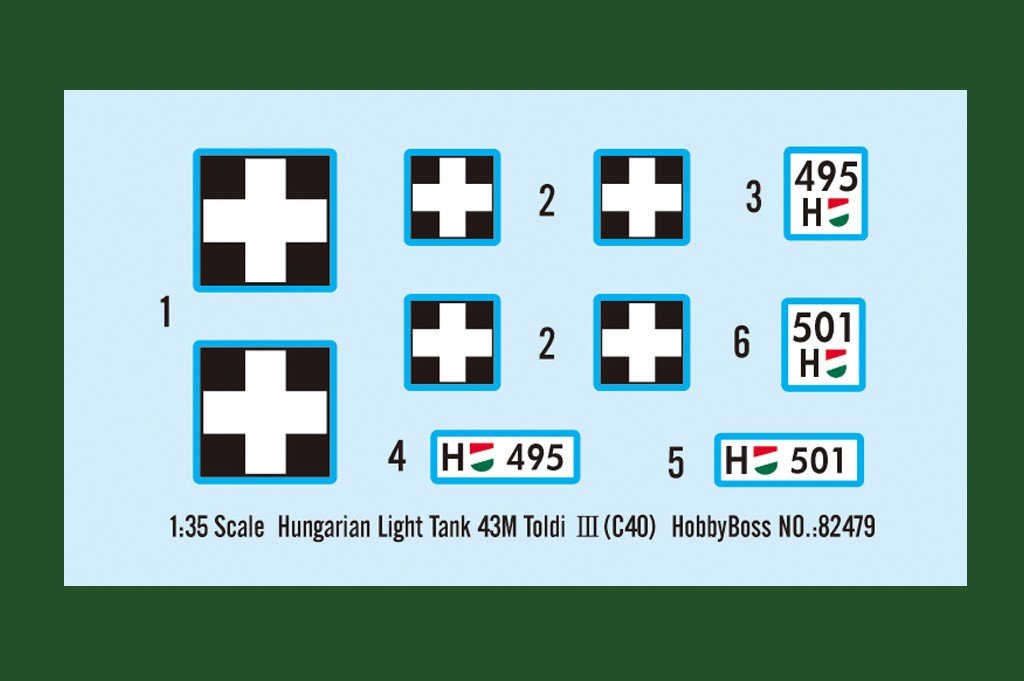 Hobby Boss 82479 Char léger hongrois 43M Toldi III (C40) (1/35) – image 4