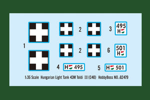 Hobby Boss 82479 Char léger hongrois 43M Toldi III (C40) (1/35) – image 4