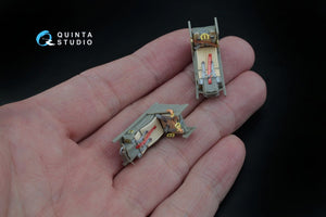 Intérieur imprimé en 3D et coloré sur papier décalcomanie pour le kit Kinetic (QD48045 F-16D (blocs 30/40/50) de Quinta Studio) à l&amp;#39;échelle 1/48 – immagine 7