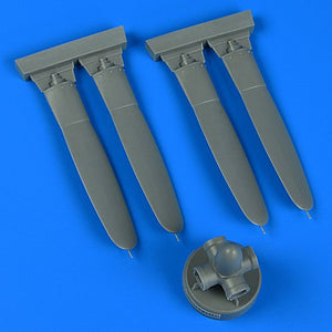Hélice Quickboost QB32242 P-47 Thunderbolt, moteur électrique Curtiss, Trumpeter, échelle 1/32