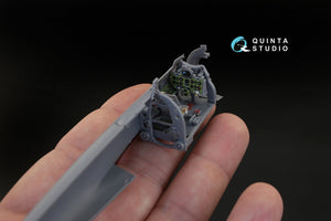Intérieur imprimé en 3D et coloré sur papier décalcomanie Quinta Studio QD48123 A6M3 (pour kit Tamiya) 1/48 – image 5