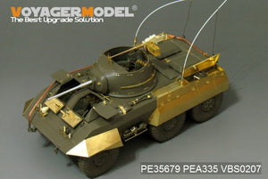 Maquette Voyager PE35679 Voiture blindée légère américaine M8 de la Seconde Guerre mondiale (version B avec canon inclus) (Pour TAMIYA 35228) 1/35 – image 4
