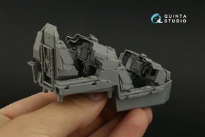 Intérieur imprimé en 3D et coloré sur papier décalcomanie Quinta Studio QD35073 AH-64D/E (Meng) 1/35 – image 8