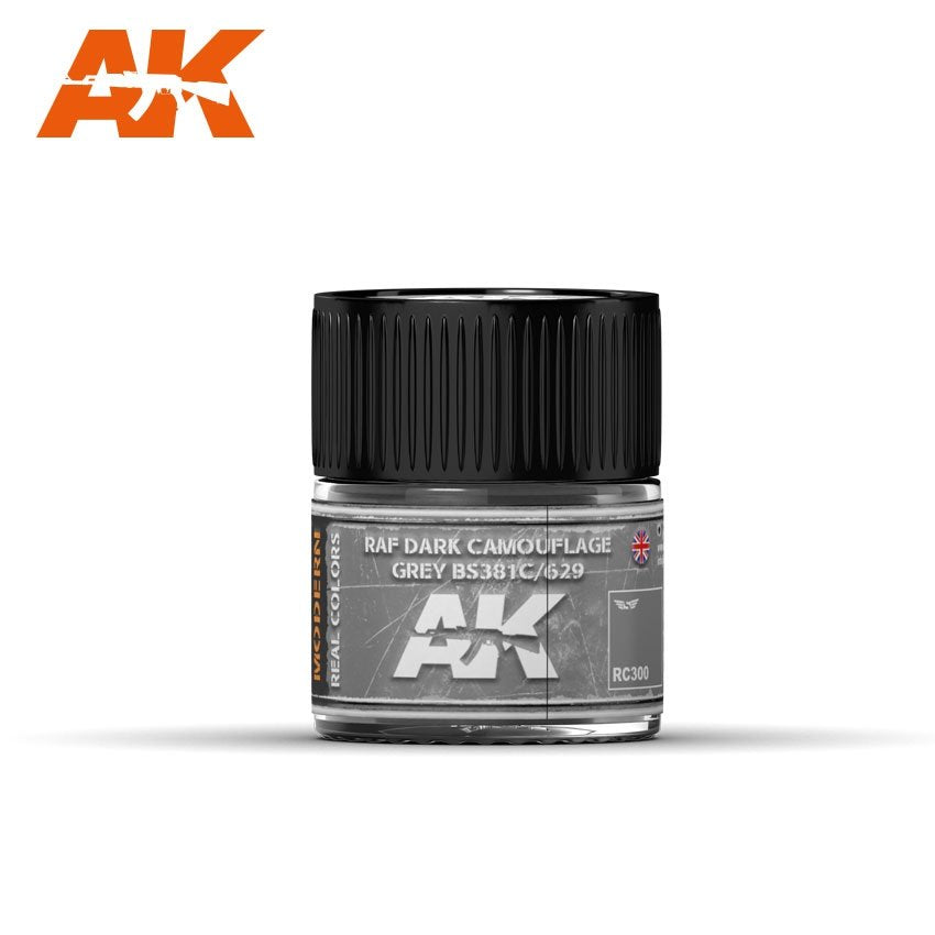 AK Interactive RC300 RAF DARK CAMOUFLAGE GRAY BS381C/629 – 10 ml