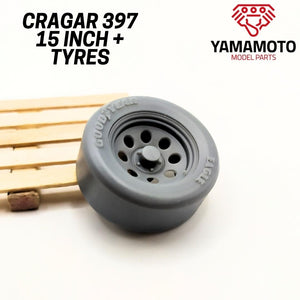 Yamamoto YMPRIM15 Cragar 397 15&amp;quot; + Pneus Prokit! 1/24 – immagine 3