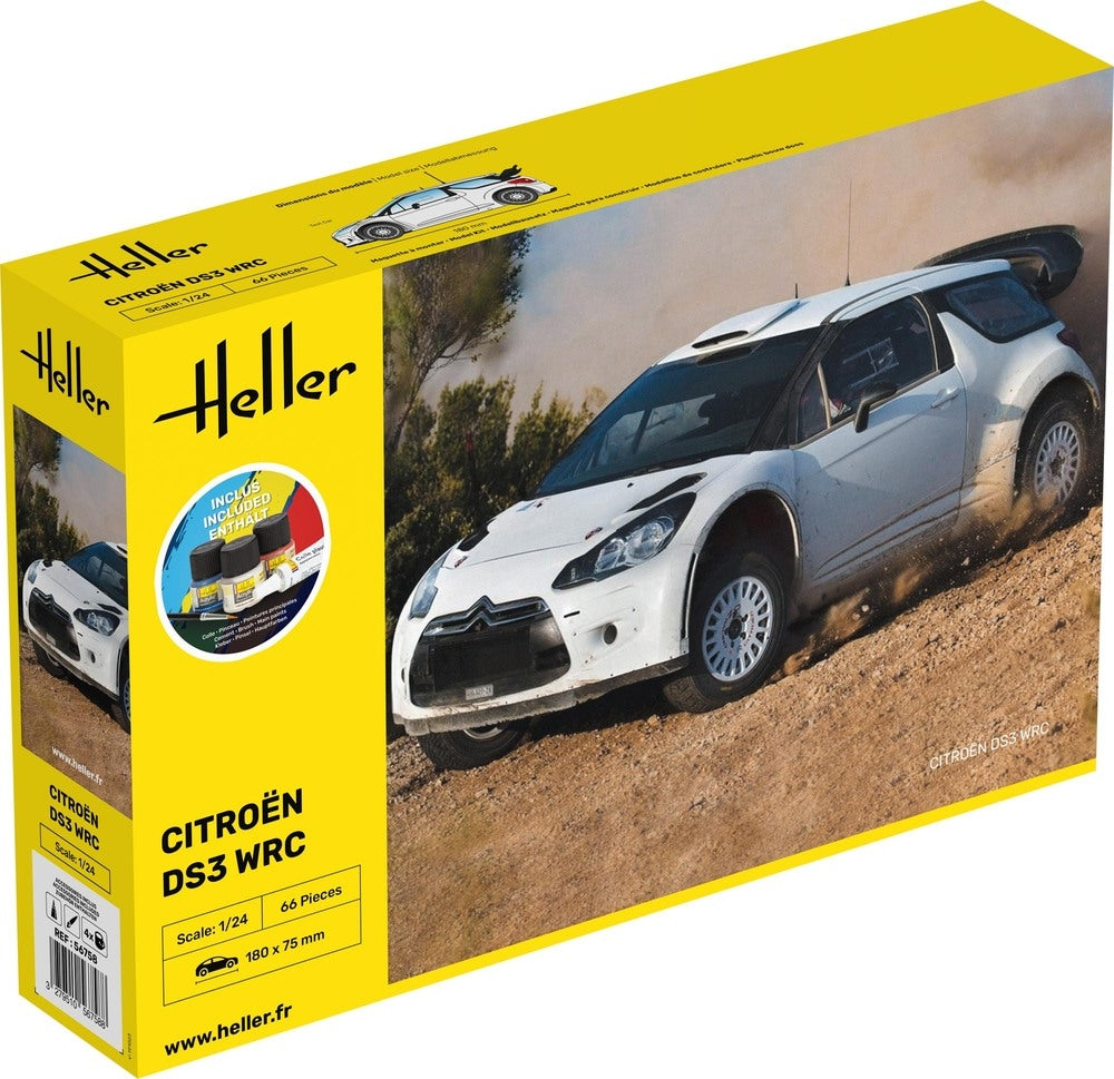Heller 56758 Citroën DS3 WRC - Kit de démarrage 1/24