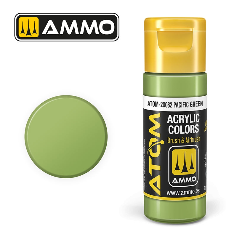 Ampo de Mig Jimenez 20082 ATOM COLOR Vert Pacifique 20ml