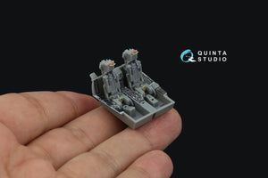 Intérieur coloré imprimé en 3D sur papier décalcomanie (conversion de Trumpeter) par Quinta Studio QD72146 KA-6D Intruder, échelle 1/72 – image 8