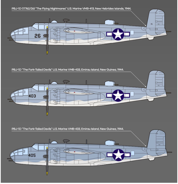 Maquette Academy 12334 USMC PBJ-1D B-25 Mitchell 1/48 – Bild 6