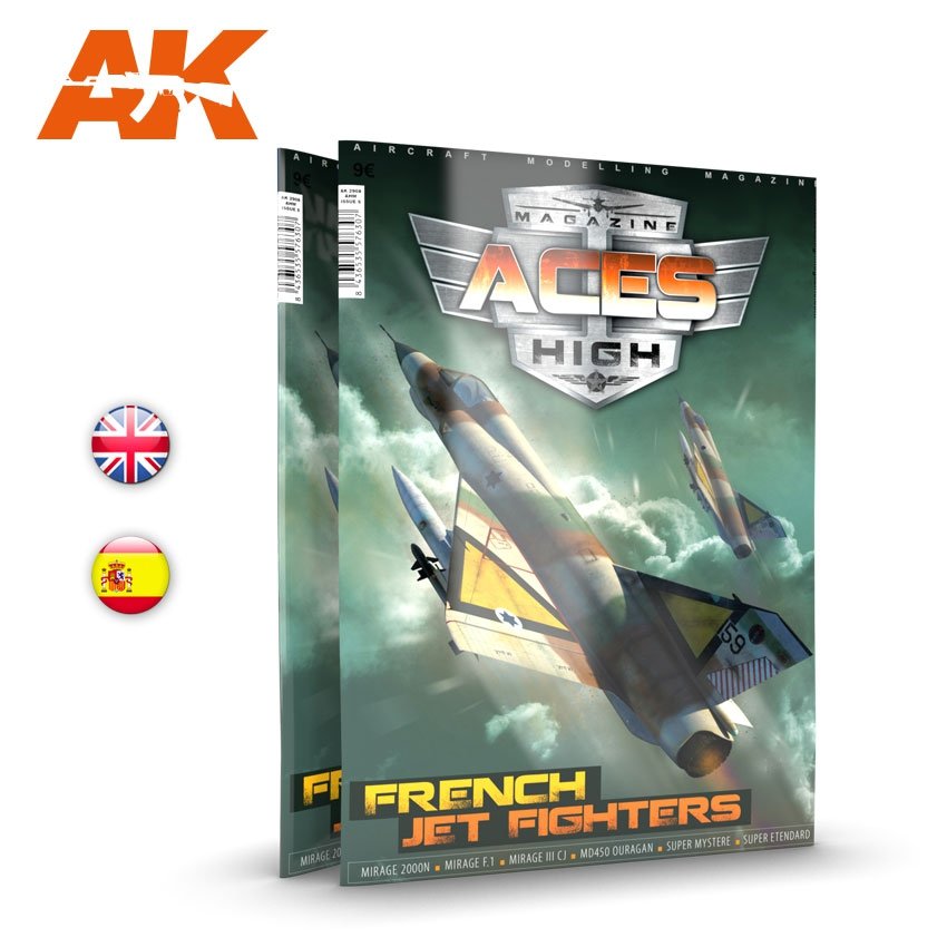 AK Interactive AK2931 ACES HIGH MAGAZINE NUMÉRO 15 CHASSEURS À RÉACTION FRANÇAIS