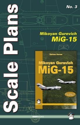 MMP Books 78340 Plans à l&amp;#39;échelle n° 3 MiG-15 FR