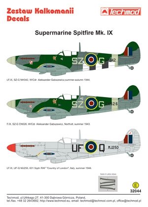 Techmod 32044 - Supermarine Spitfire IX 1/32 – zdjęcie 2