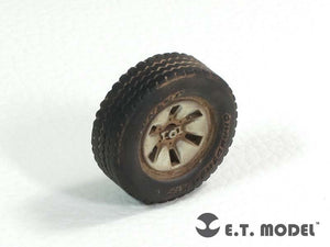 Roues lestées pour camionnette technique ET Model ER35-031 pour MENG 1/35