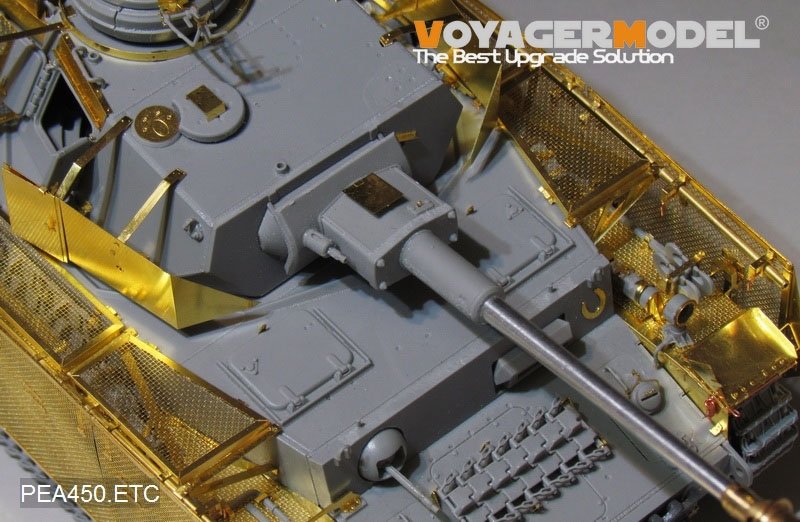 Voyager modèle PEA450 WWII allemand Pz.Kpfw.IV Ausf.J &amp;quot;Thoma Shields&amp;quot; treillis métallique schürzen (dernière production) (POUR Boder 35008) 1/35 – imagen 13