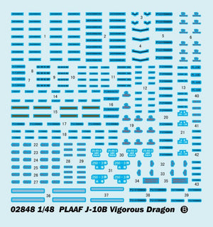 Trumpeter 02848 PLAAF J-10B Dragon Vigoreux (1/48) – Bild 10