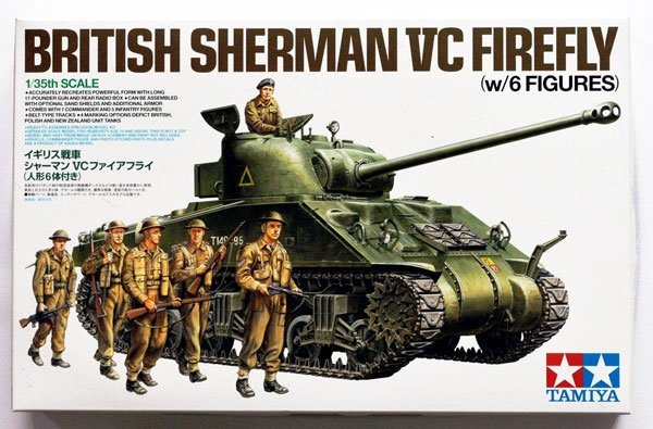 Tamiya 25174 Char britannique Sherman VC Firefly (avec 6 figurines) (1/35) 