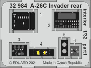 Intérieur arrière Eduard 32984 A-26C Invader pour HOBBY BOSS 1/32