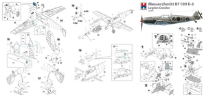 Hobby 2000 32009 Messerschmitt Bf-109 E-3 Legion Condor ( DRAGON + CARTOGRAF + MASK ) 1/32 – zdjęcie 2