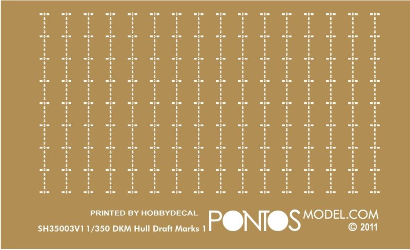 Pontos 35014WD1 DKM Tirpitz Jeu de terrasses en bois (1/350)  – image 2