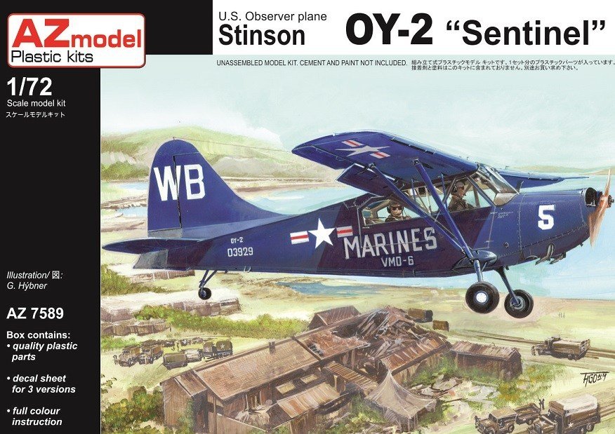 AZ Modèle AZ7589 Stinson OY-2 Sentinelle (1/72)