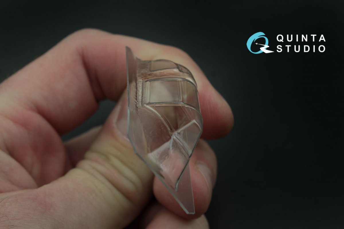 Quinta Studio QC48005-S La-5 verrière transparente thermoformée 1 pièce (pour kit Zvezda) 1/48 – image 5