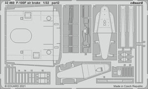 Aérofrein Eduard 32460 pour F-100F (Trumpeter, échelle 1/32)