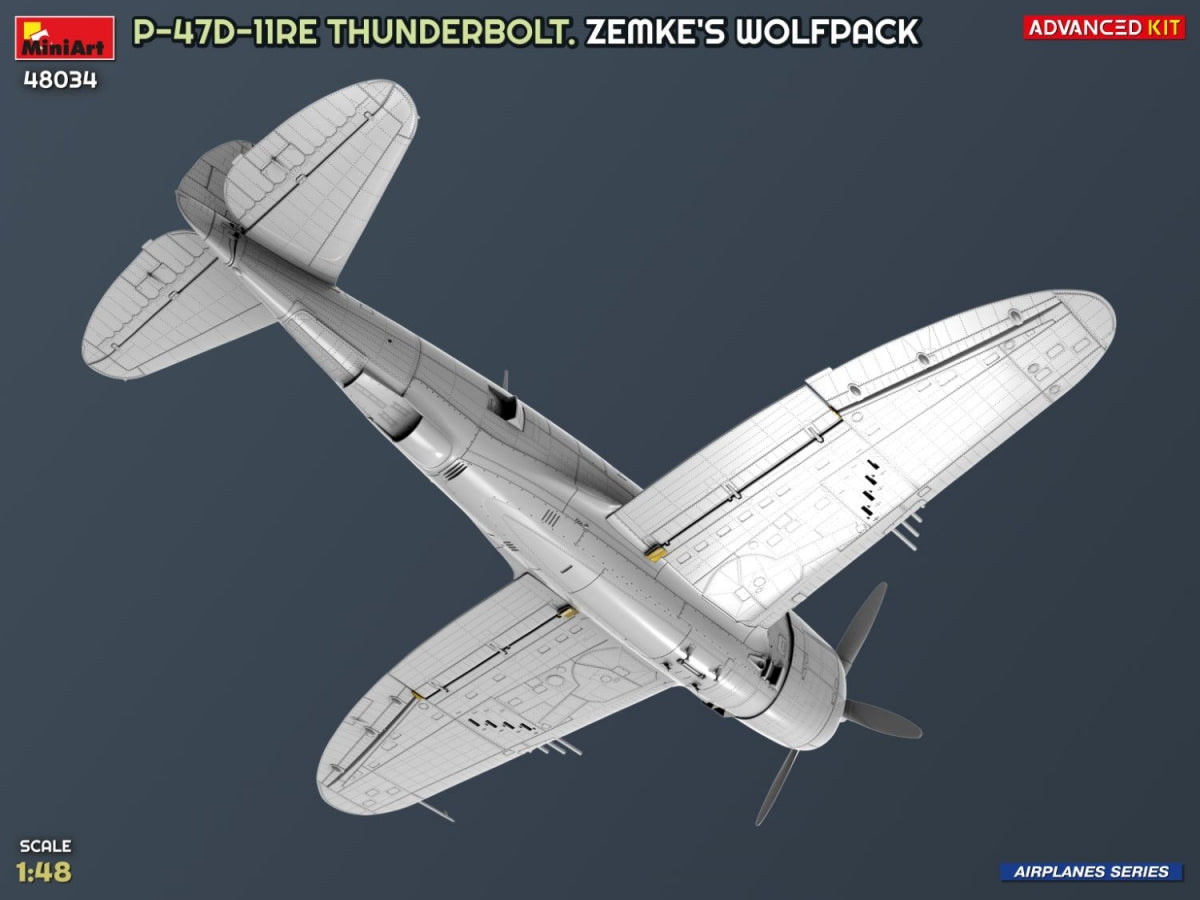 MiniArt 48034 P-47D-11RE Thunderbolt. Zemke&amp;#39;s Wolfpack. Advanced Kit 1/48 – zdjęcie 5