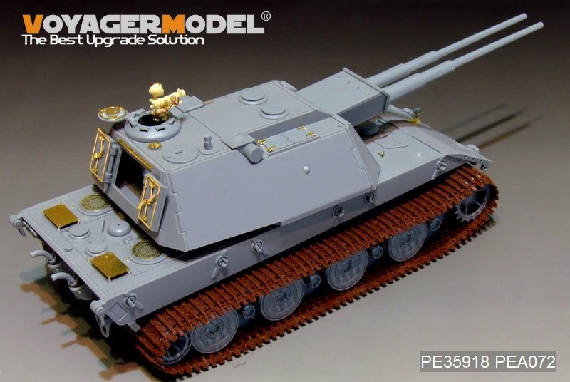 Maquette Voyager PE35918 Char super-lourd allemand E-100 de la Seconde Guerre mondiale pour AMUSING HOBBY, échelle 1/35 – image 3