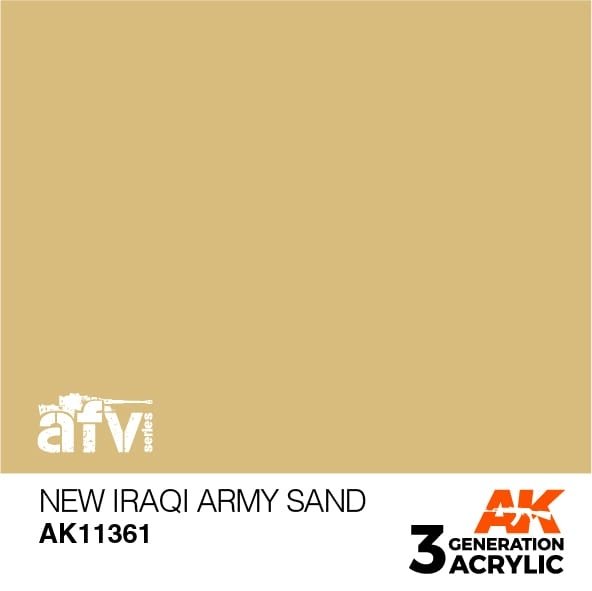 AK Interactive AK11361 Nouvelle armée irakienne sable 17 ml