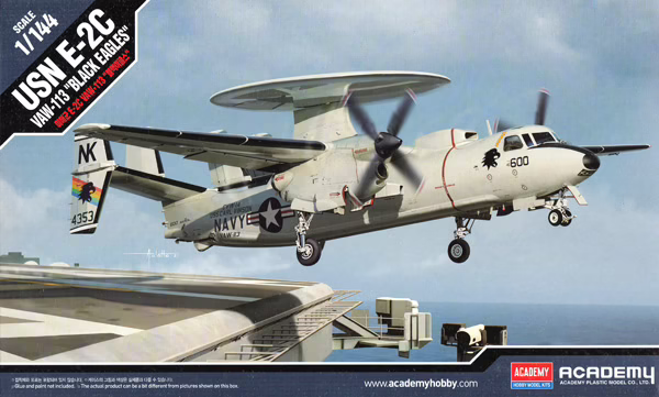 Maquette Academy 12623 US Navy E-2C VAW-113 Black Eagles 1/144