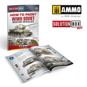 AMMO de Mig Jimenez 6603 SOLUTION BOOK 20 - Comment peindre les véhicules d&amp;#39;hiver soviétiques de la Seconde Guerre mondiale (anglais, espagnol, français, allemand) – immagine 2