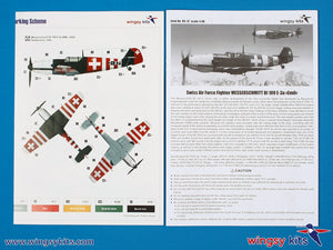 Maquette Wingsy D5-12 Chasseur de l&amp;#39;armée de l&amp;#39;air suisse MESSERSCHMITT Bf 109 E-3a 1/48 – Bild 13