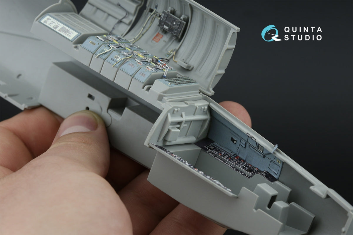 Intérieur coloré imprimé en 3D sur papier décalcomanie Quinta Studio QD32181 F-104S-ASA (Italeri) 1/32 – imagen 12