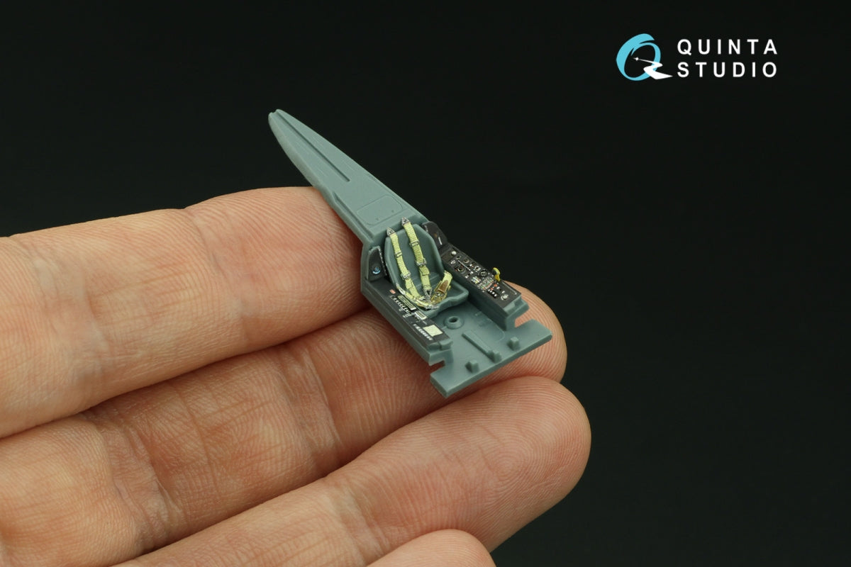 Intérieur imprimé en 3D et coloré sur papier décalcomanie Quinta Studio QD72044 Fw 190A-5 (Eduard) 1/72 – image 4