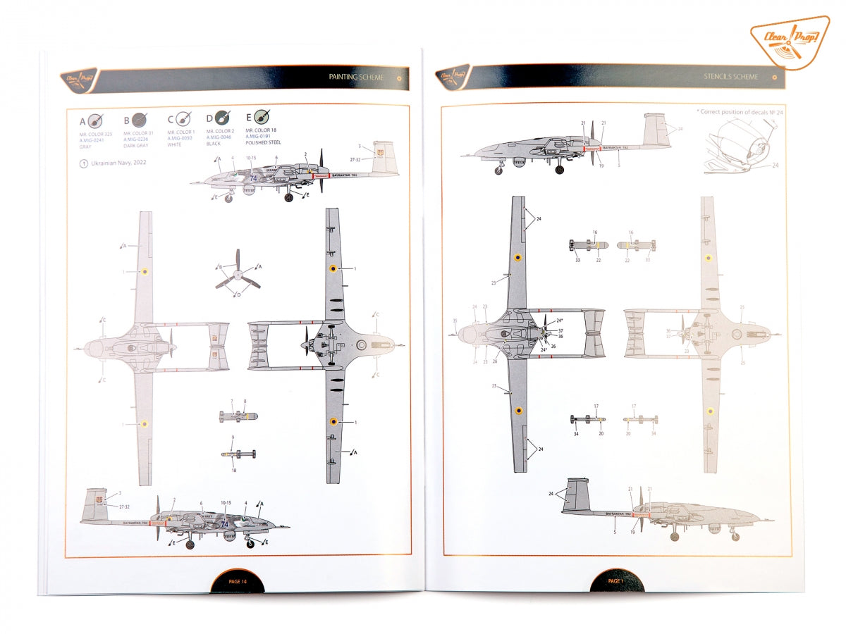 Clear Prop! Kit de démarrage pour drone CP3503 TB.2 de la marine ukrainienne au 1/35 – immagine 26