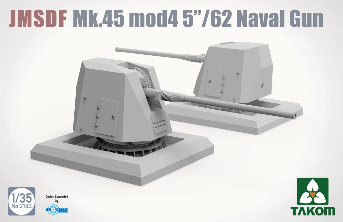 Takom 2183 JMSDF Mk.45 Mod 4 5&amp;quot;/62 Canon Naval 1/35  – immagine 2