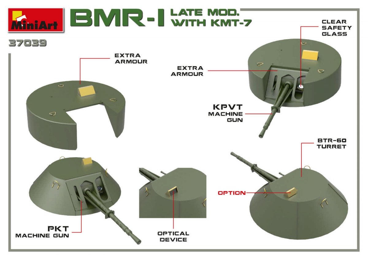 MiniArt 37039 BMR-1 Mod tardif. avec KMT-7 1/35 – immagine 19