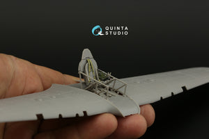 Intérieur imprimé en 3D et coloré sur papier décalcomanie Quinta Studio QD48410 pour la famille Hurricane (Arma Hobby) à l&amp;#39;échelle 1/48 – image 4