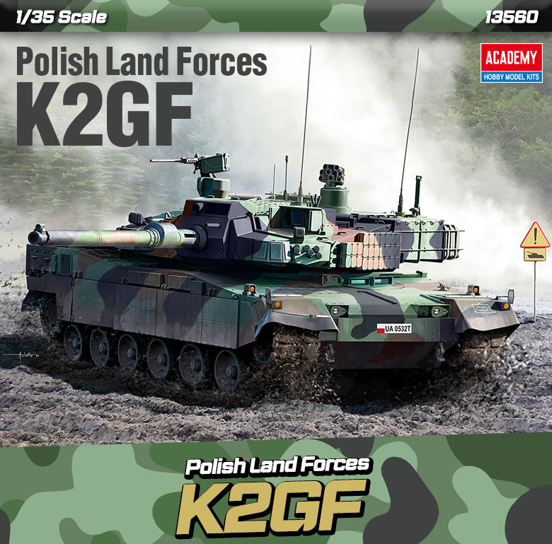 Academy 13560 Forces terrestres polonaises K2GF 1/35