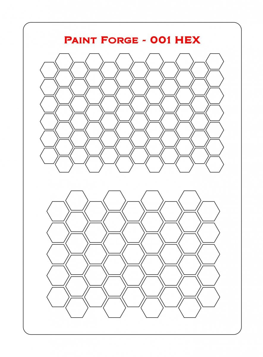 Pochoir Paint Forge PFST001M - Hexagonal – image 2