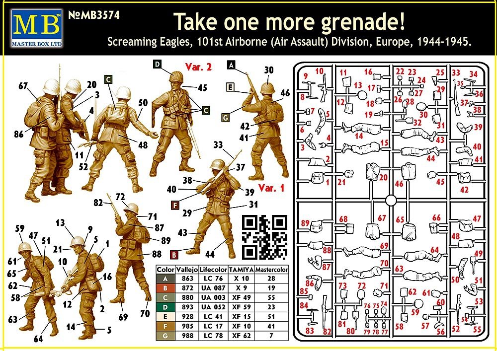 Master Box 3574 creaming Eagles, 101st Airborne 1/35 – zdjęcie 3